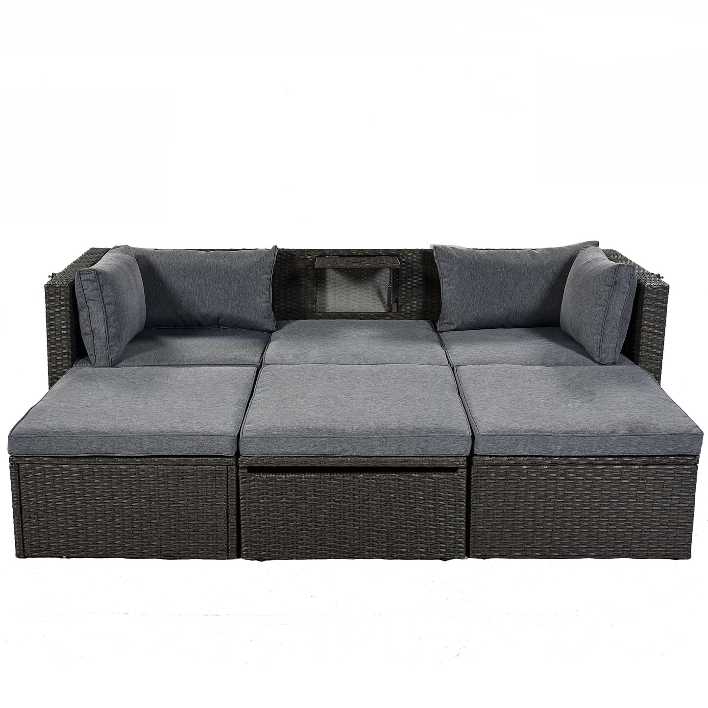 betty rectangle daybed with retractable canopy