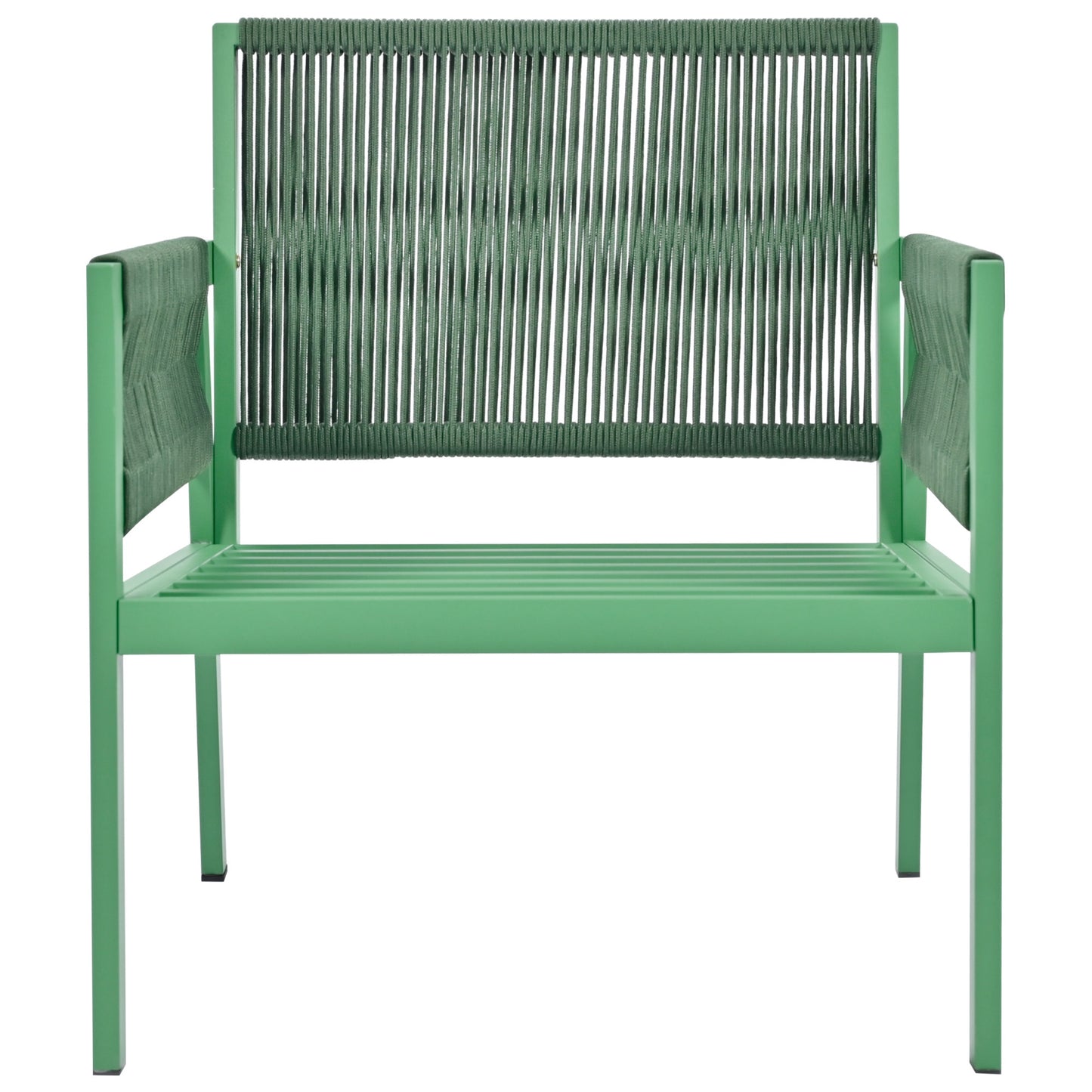 k&k 4-piece rope patio furniture set, fluorescent yellow & green
