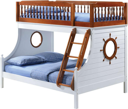 ACME Farah Bunk Bed in Oak & White