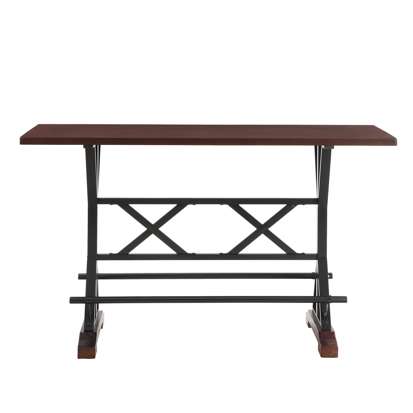 5-piece dining table set, 59" wooden
