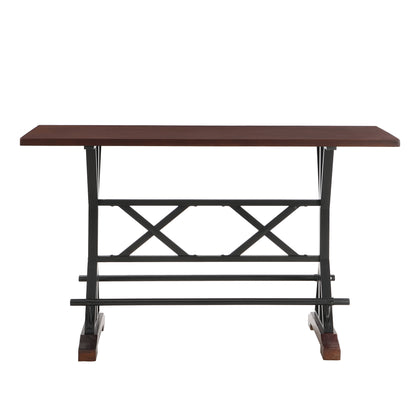 5-Piece Dining Table Set, 59" Wooden