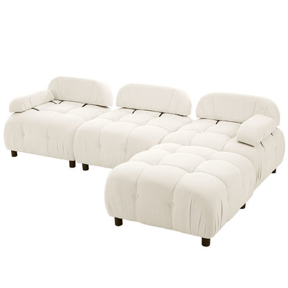 U_STYLE Upholstery Modular Convertible Sectional Sofa