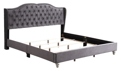 Joy Upholstered Bed , Grey