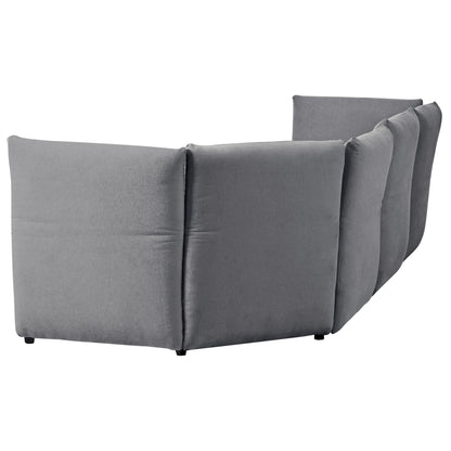 Ustyle Stylish Sofa Set, Grey
