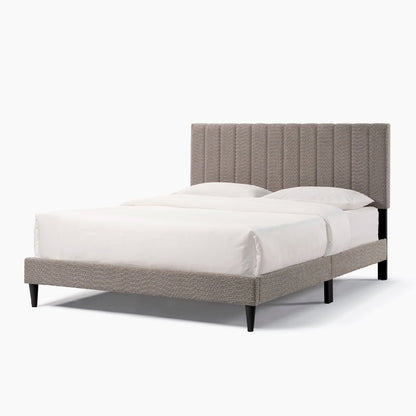 Dove Tufted Upholstered Platform Bed - Tungsten Gray