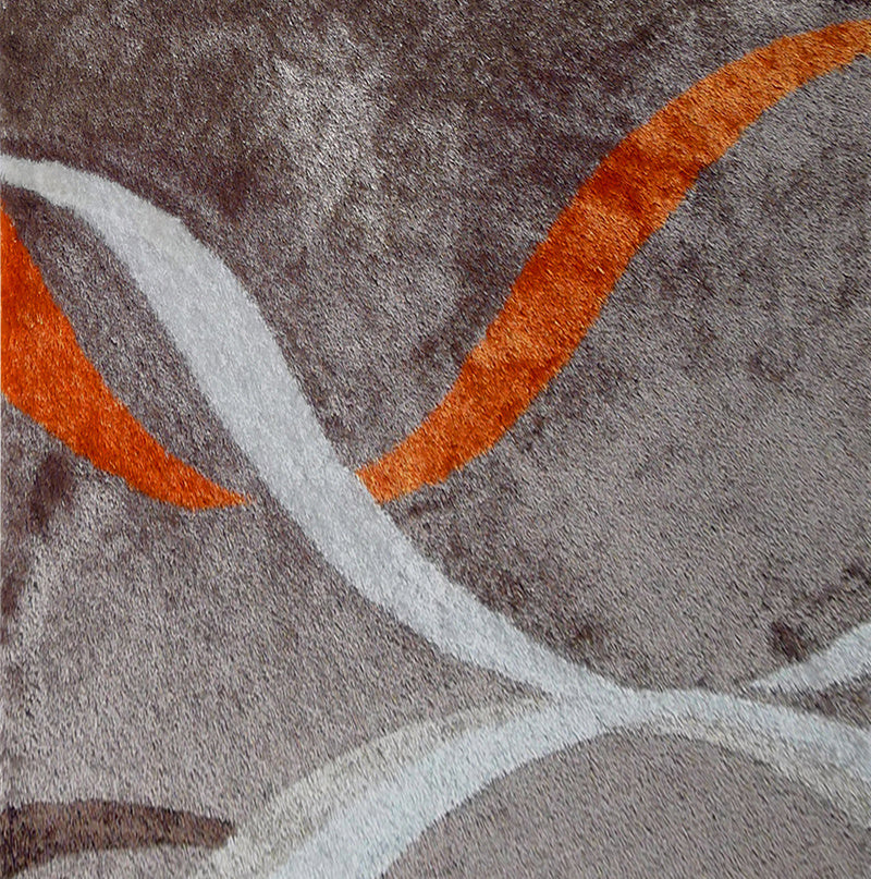 "aria collection" soft pile hand tufted shag area rug