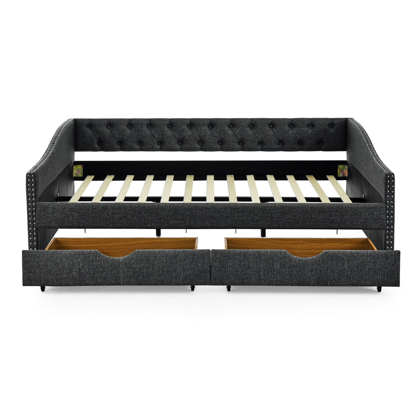 morgan upholstered daybed/sofa bed with drawers