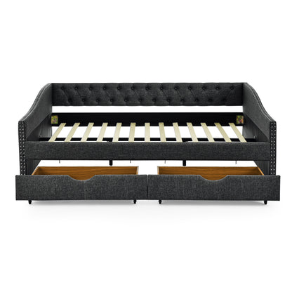 Morgan Upholstered Daybed/Sofa bed with Drawers