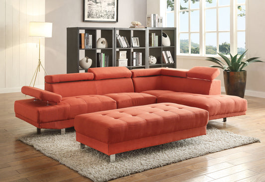 Riveredge Sectional, Orange