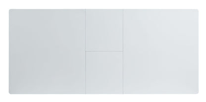 ACME Kameryn Dining Table w/Butterfly Leaf, White High Gloss Finish