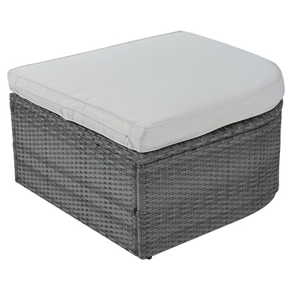 Daybed/Sunbed with Retractable Canopy Set