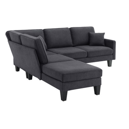 Terry 5-Seat Couch Set with Chaise with 3 Pillows