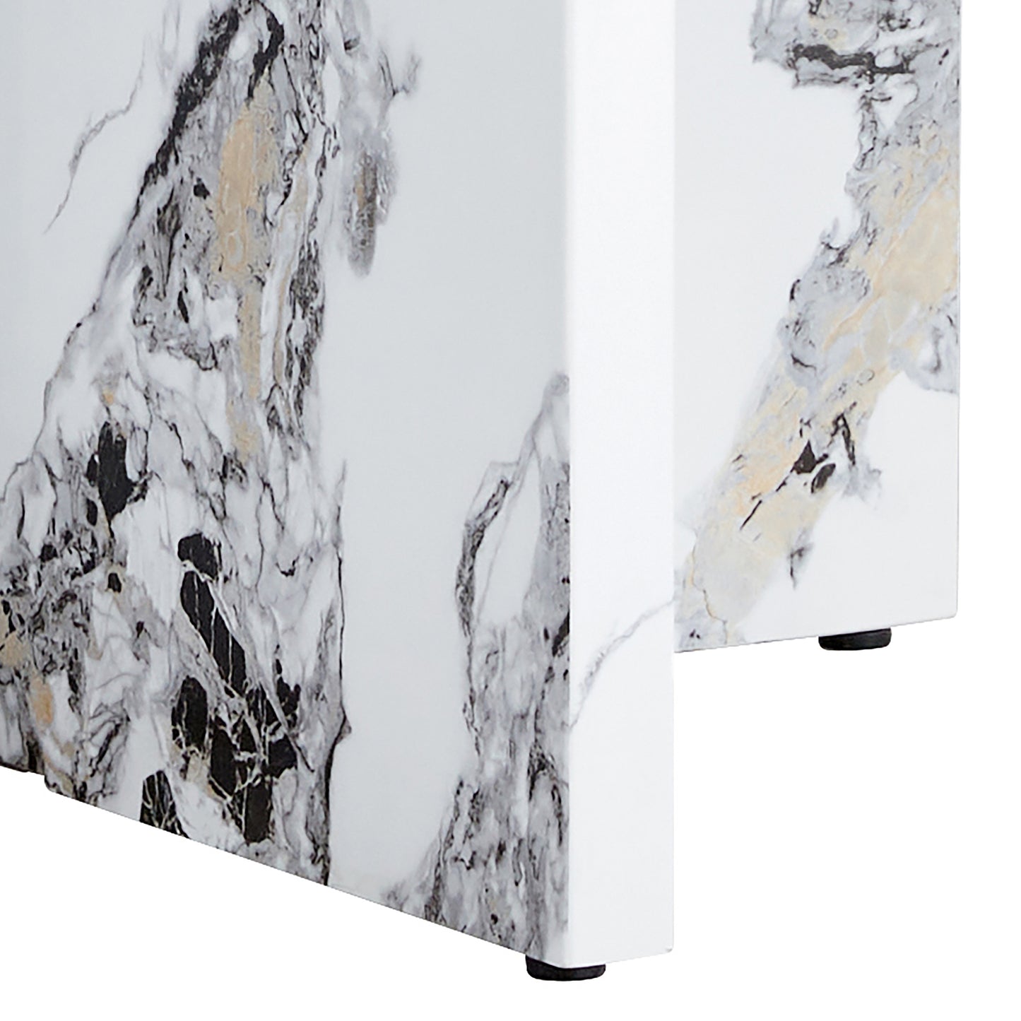 faux marble round dining table