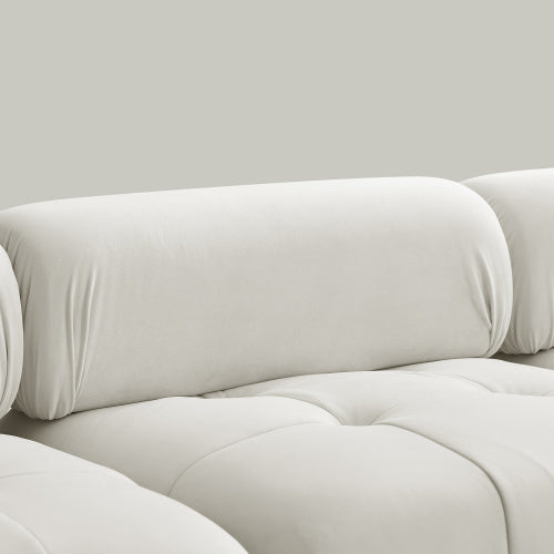 button tufted modular sectional sofa, navy velvet