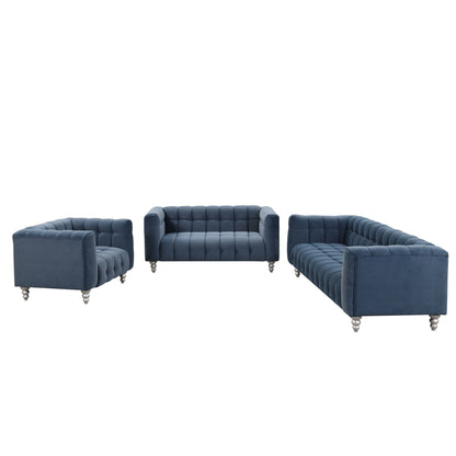 Zuli 3-Piece Sofa Set, Blue