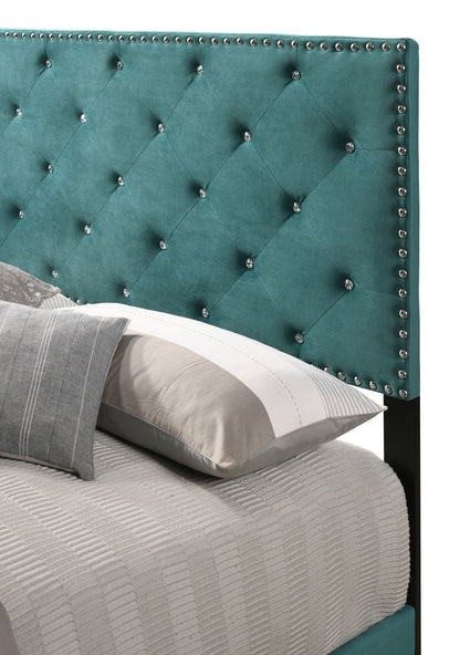 Suffolk Upholstered  Bed,Green