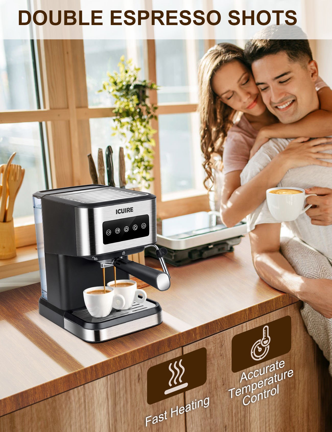 espresso machine with milk frother