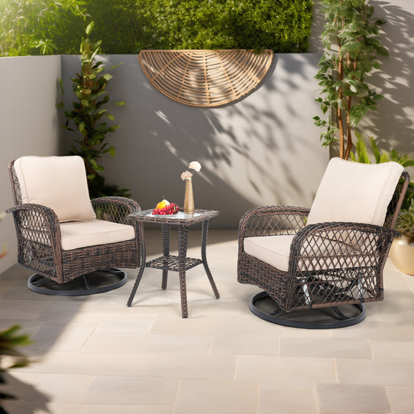 3 pieces patio furniture set