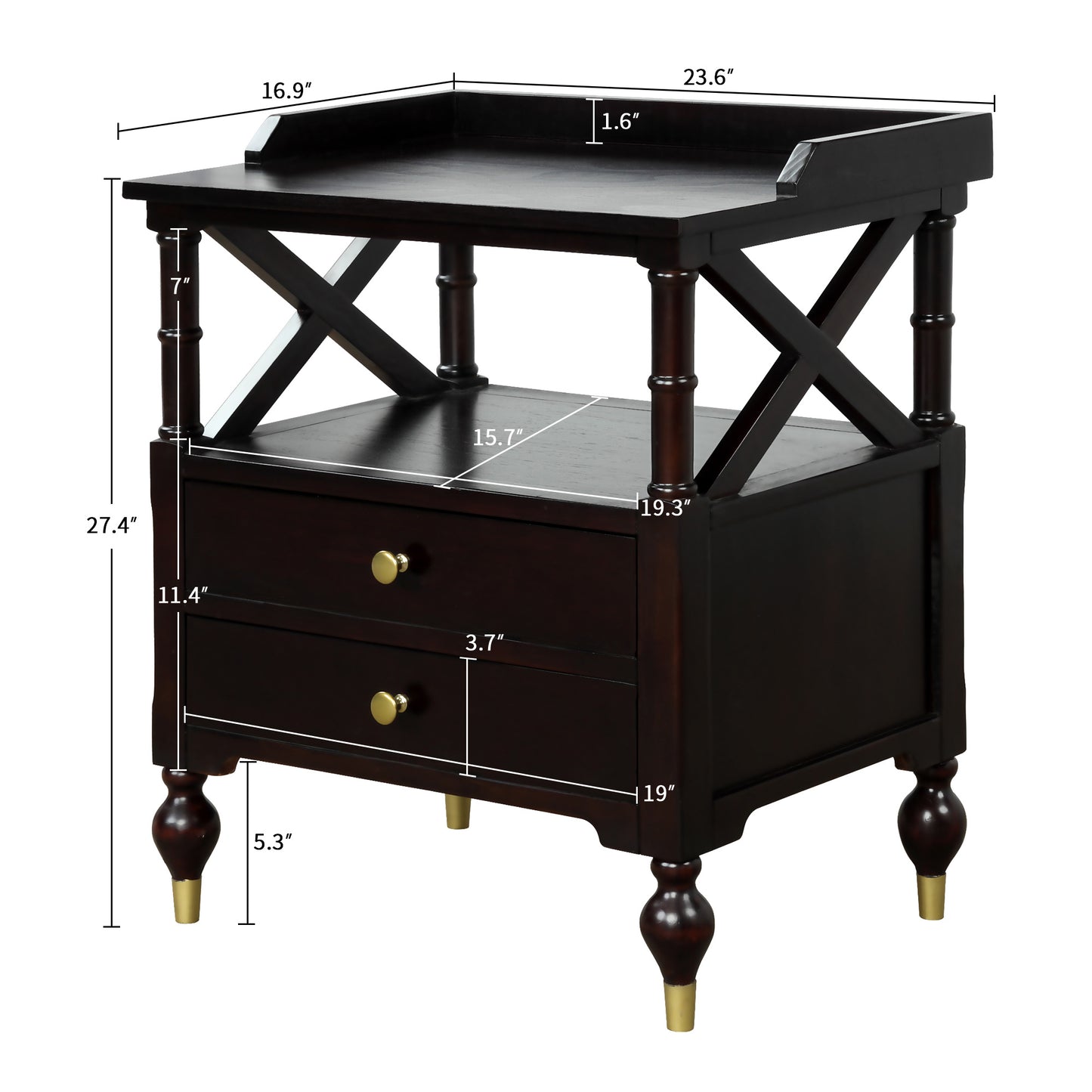 3 pieces bedroom set modern linen curved upholstered beige platform queen bed with two black cherry nightstands