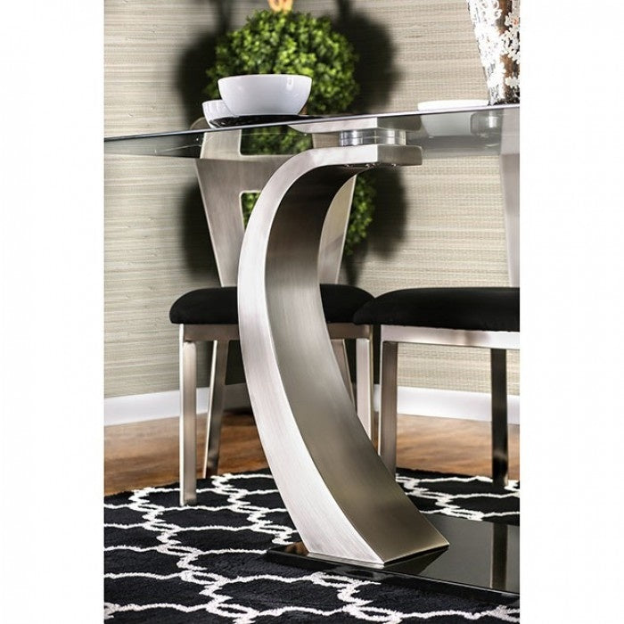 gracious curved dining table
