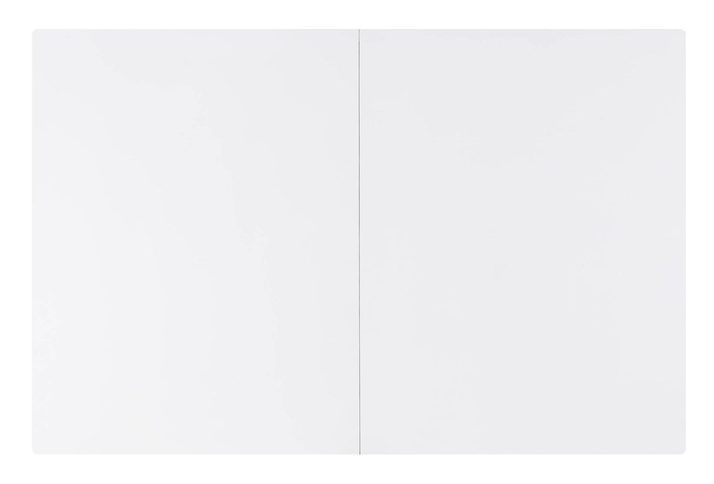acme weizor dining table, white high gloss & chrome