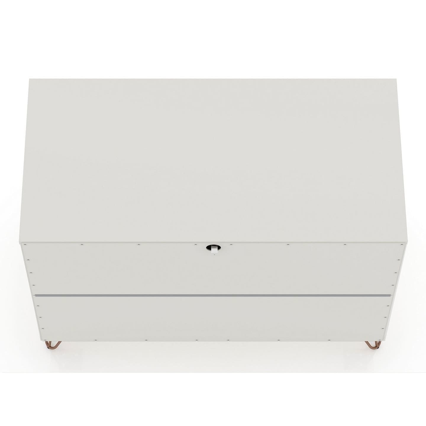 manhattan comfort rockefeller mid-century- modern dresser with 3-drawers in