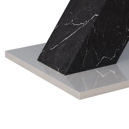 Lux Extendable Marble Square Dining Table