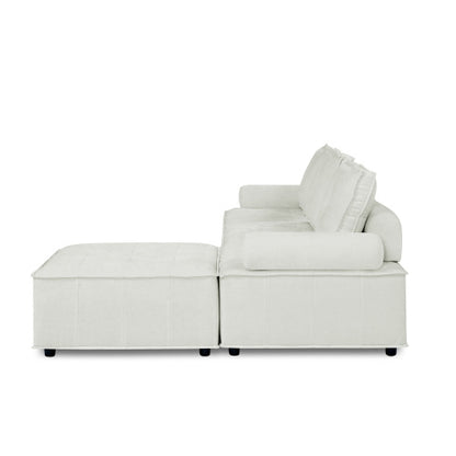 Chenille L-Shape Modular Sectional Sofa