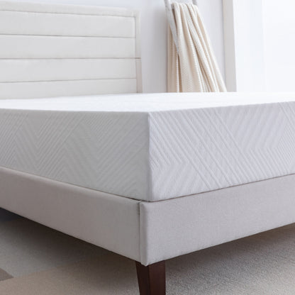 King 10 inch Gel Memory Foam Mattress for a Cool Sleep, Bed in a Box, Green Tea Infused, CertiPUR-US Certified, Made in USA