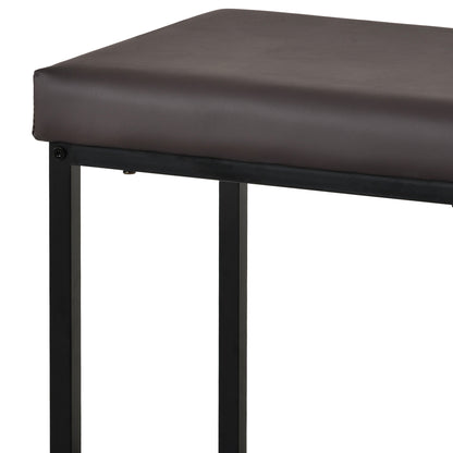 TOPMAX 4 Pieces Counter Height Extra Long Dining Table Set
