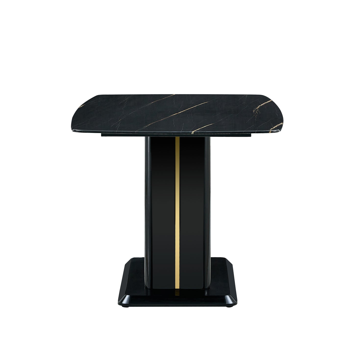 mdf marble table- black