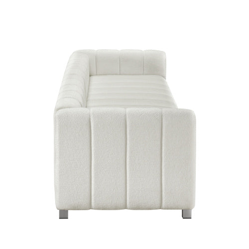 teddy velvet sofa with 2 pillows