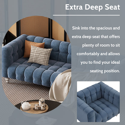Zuli 3-Piece Sofa Set, Blue