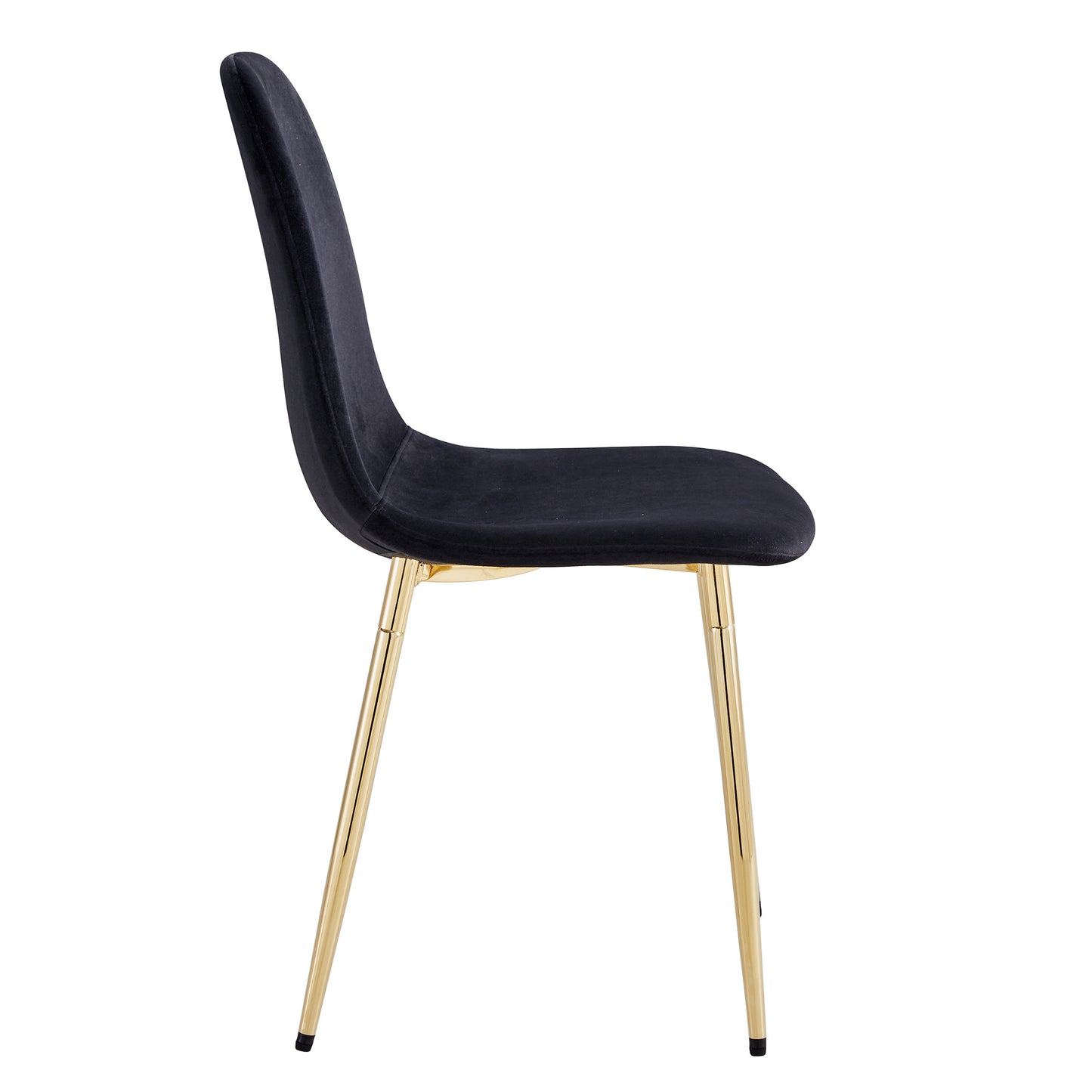 zara dining chairs set of 4, soft velvet black