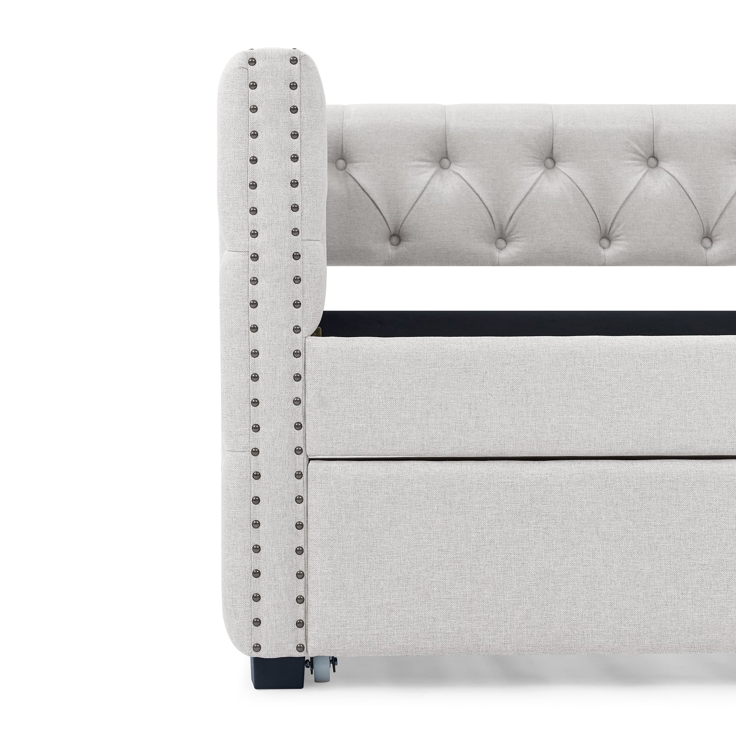 daybed with trundle upholstered tufted sofa bed
