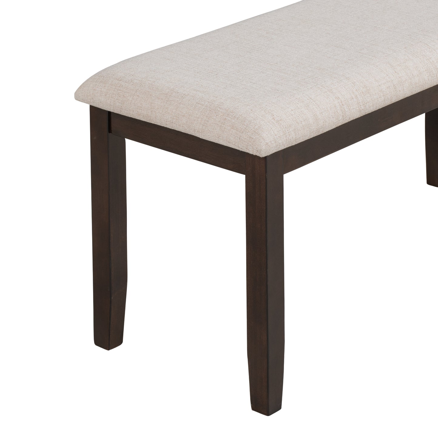 upholstered 6-piece dining table set