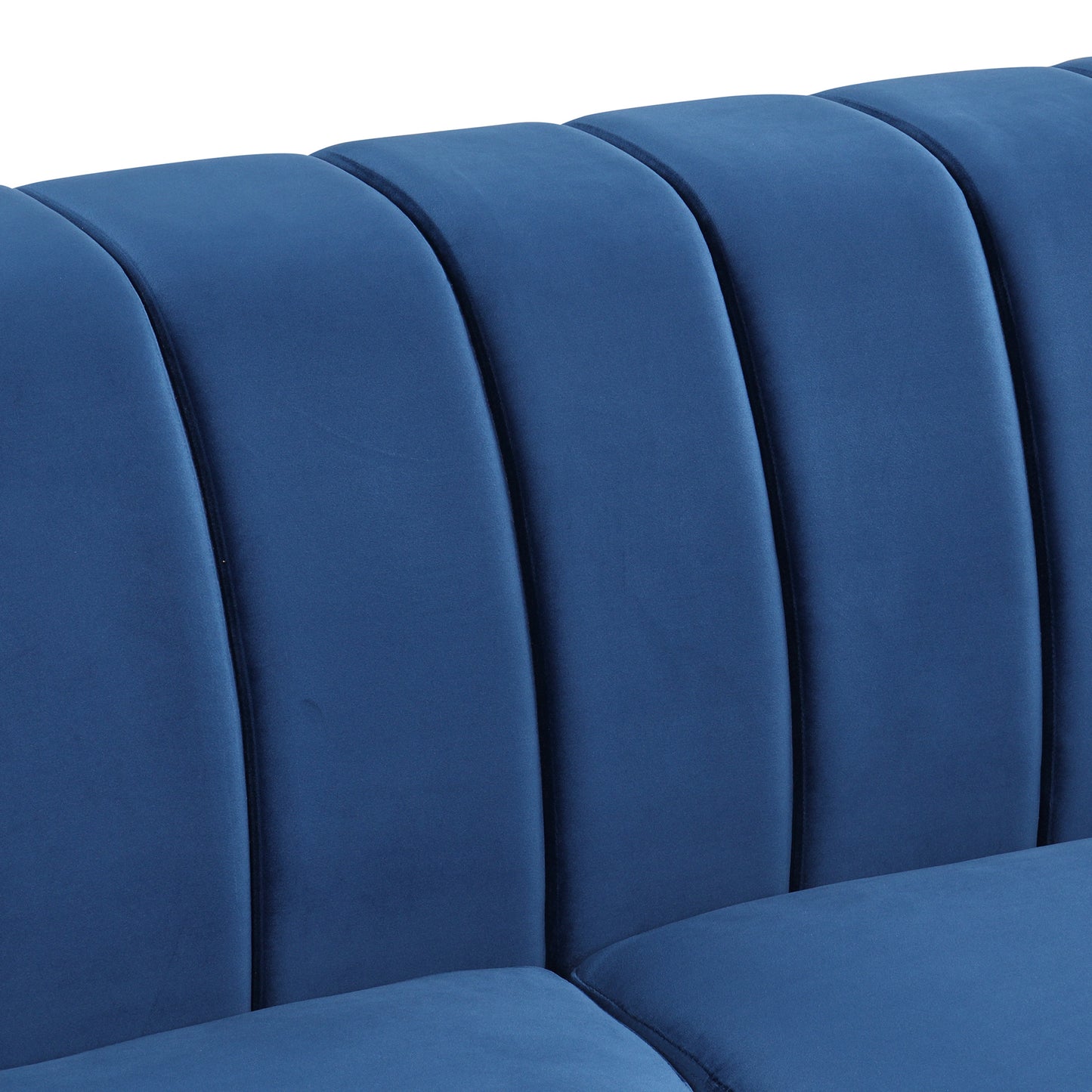 frosted velvet upholstered sofa set