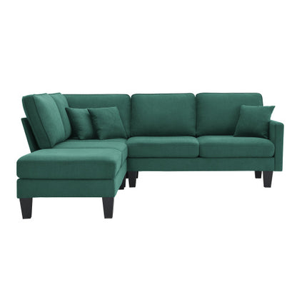 Terry 5-Seat Couch Set with Chaise with 3 Pillows