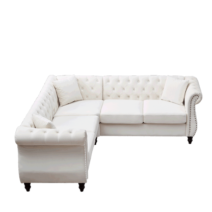Chesterfield L-Shaped Sectional