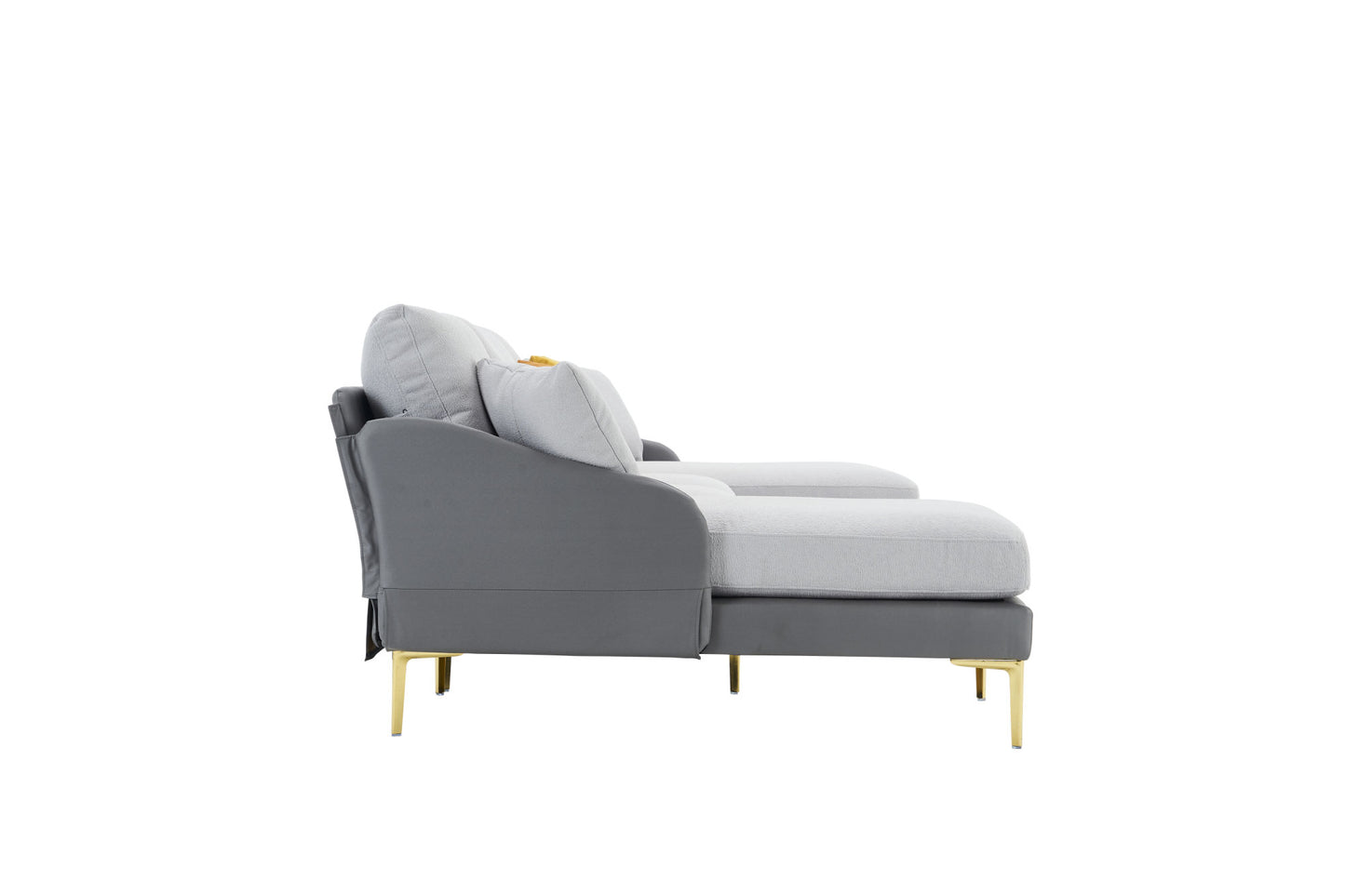 holly comfy sectional, double grey