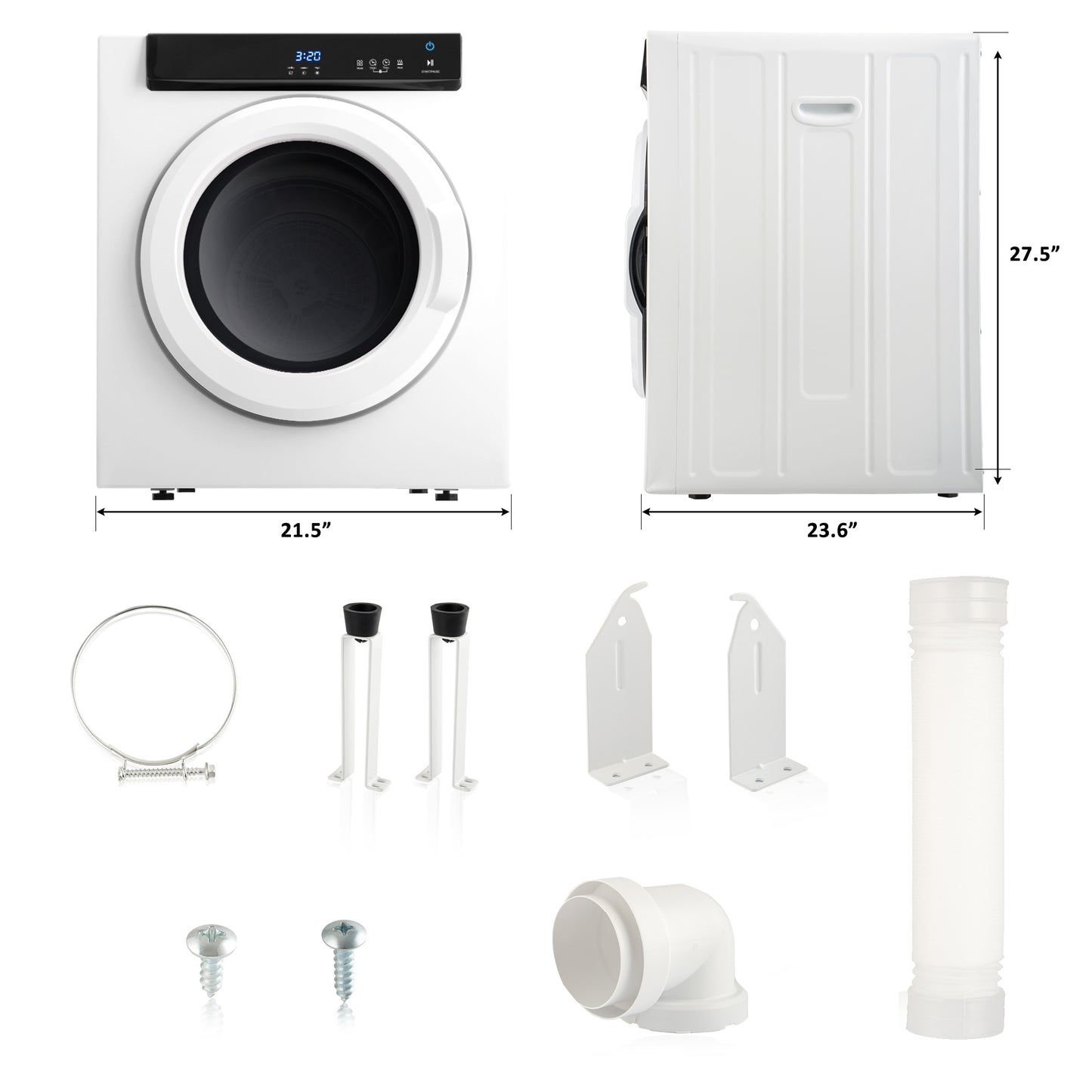touch screen electric portable clothes dryer