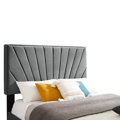 B108 Queen bed with two nightstands, + metal legs with Electroplate