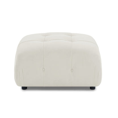 Button Tufted Modular Sectional Sofa, Navy Velvet
