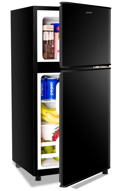 KRIB BLING 3.5Cu.Ft Compact Refrigerator Mini Fridge with Freezer