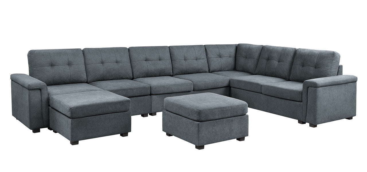 isla 9-seater sectional sofa with ottomans