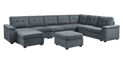 Isla 9-Seater Sectional Sofa with Ottomans