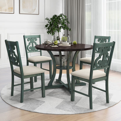 5-Piece Round Dining Table Set