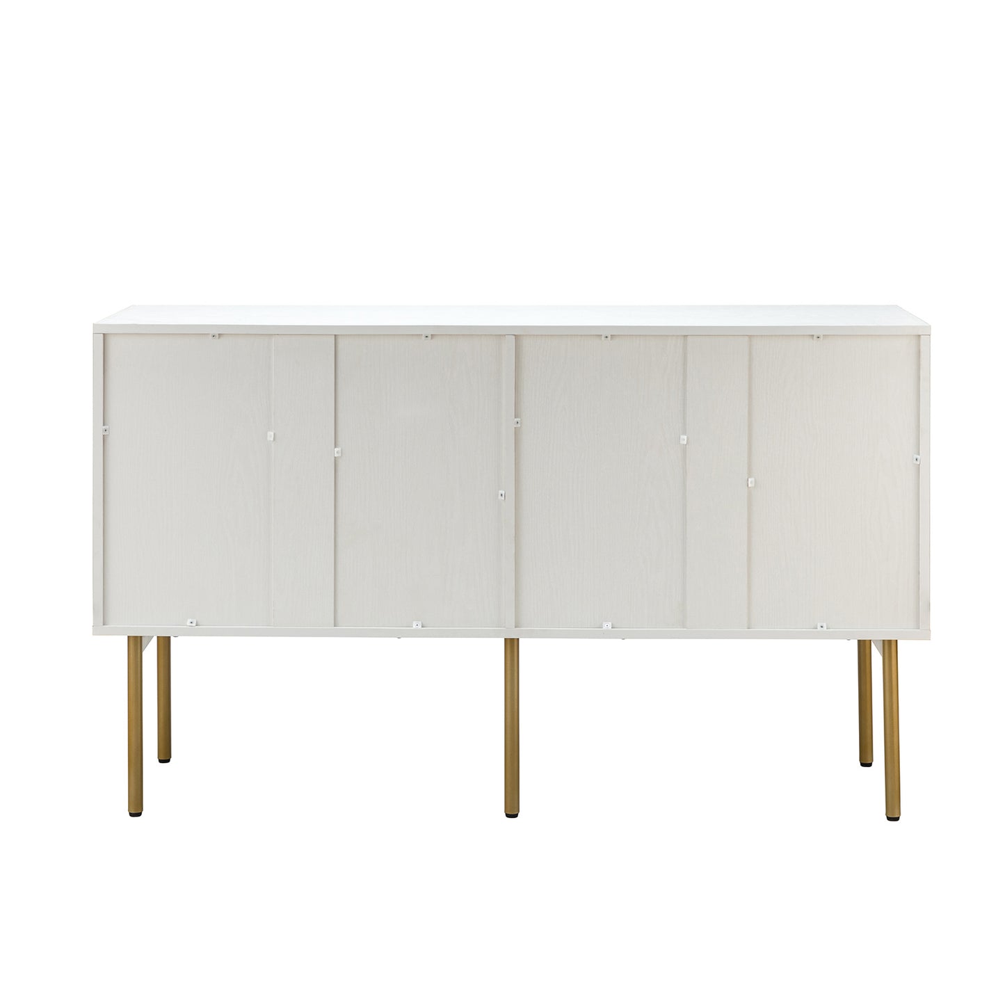 tknow 6 drawer 54"w double dresser-white