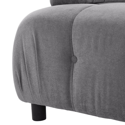 U_STYLE Upholstery Modular Convertible Sectional Sofa