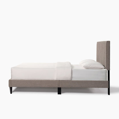 Dove Tufted Upholstered Platform Bed - Tungsten Gray